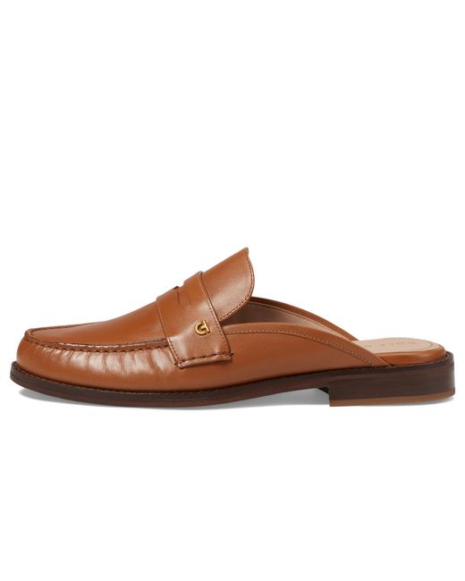 Cole Haan Brown Lux Pinch Penny Mule Loafer
