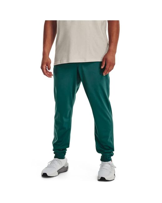 Under Armour Green Sportstyle Tricot Jogger Trousers for men