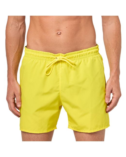 Lacoste Yellow Lightweight Monochrome Swim Trunks for men