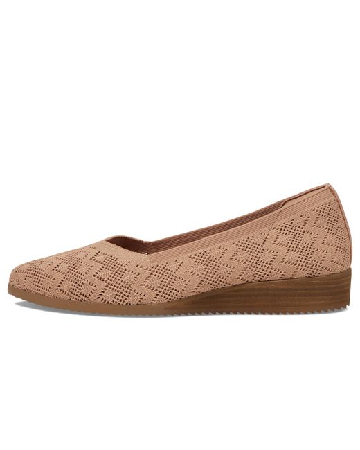 Skechers Brown Cleo Sawdust-with Grace Pump