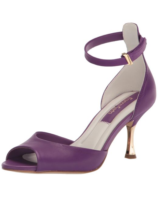 Franco Sarto S Rosie Dress Sandal Violet Purple Leather 6 M