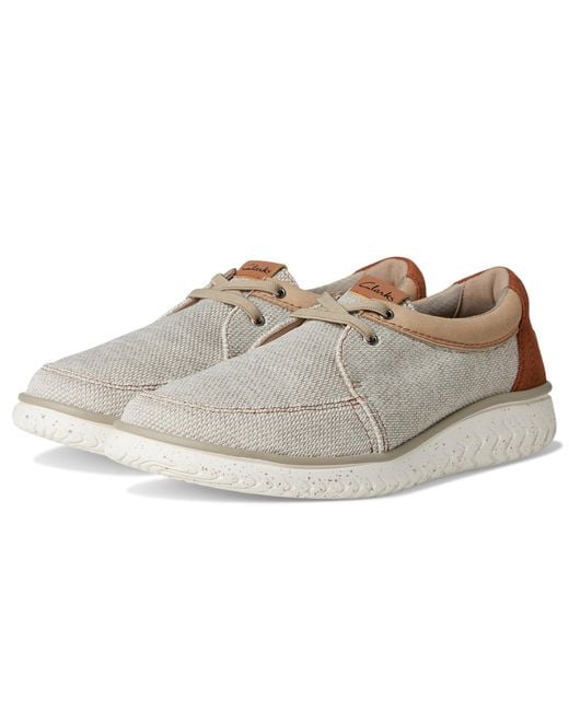 Clarks Gray Relaxlite Lace Shoes 7.5 Ee for men