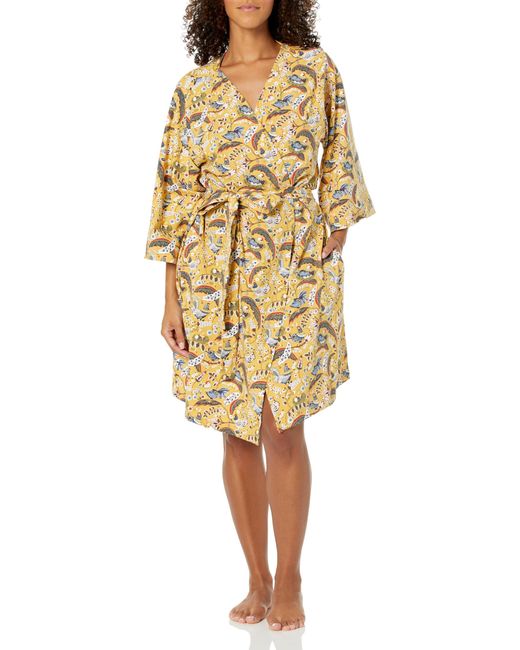 Vera Bradley Yellow Cozy Knit Robe
