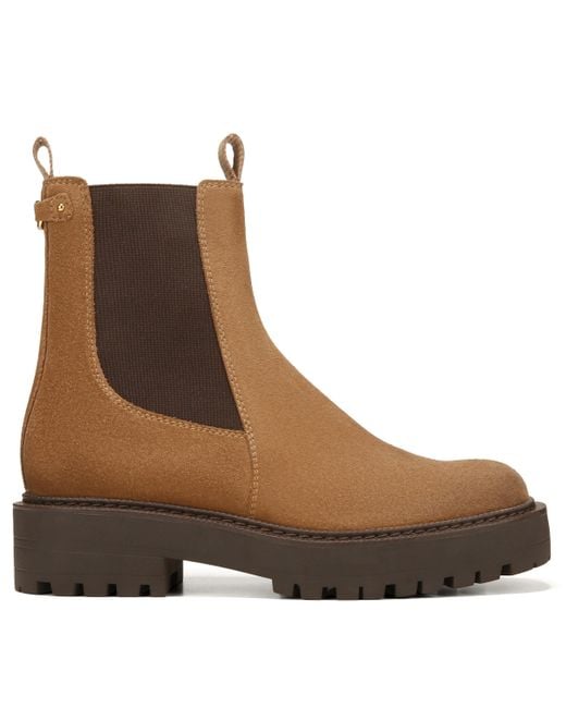 Sam Edelman Women's Brown Laguna Chelsea Boot Almond Taupe