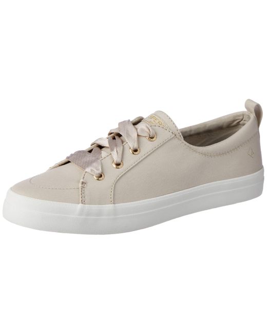 sperry crest vibe satin lace white