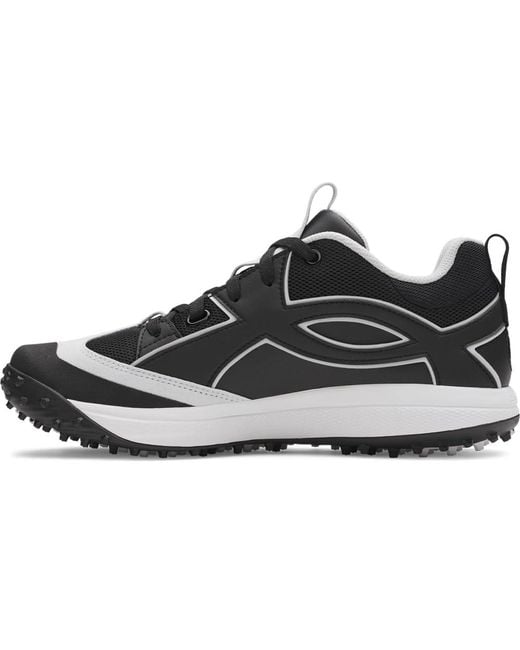 Under Armour Black Yard Icon Turf Baseball Cleats, for men