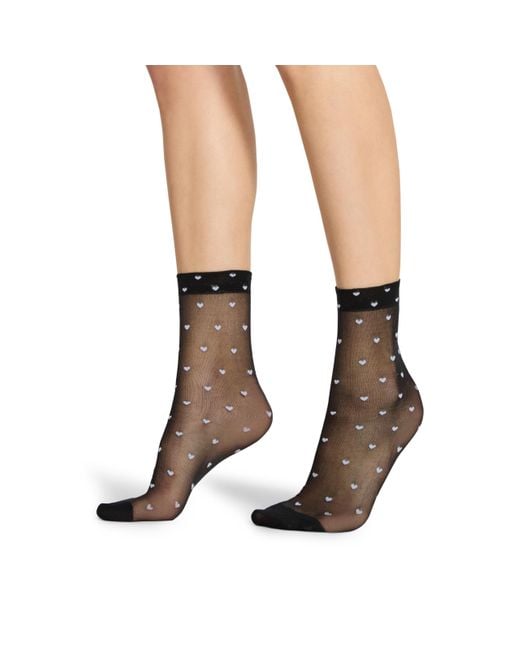 Steve Madden Natural S 2pk Ditsy Heart Tulle Crew