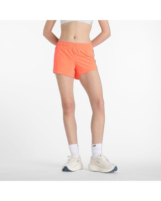 New Balance Orange Rc Short 3"