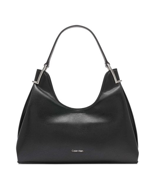 Calvin Klein Black Falcon Swoop Shoulder Bag