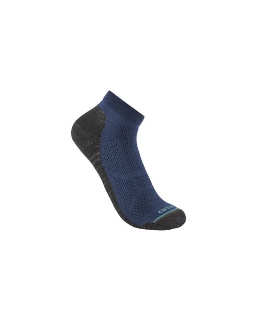 Carhartt Blue Lightweight Synthetic-merino Wool Blend Low Cut Sock for men