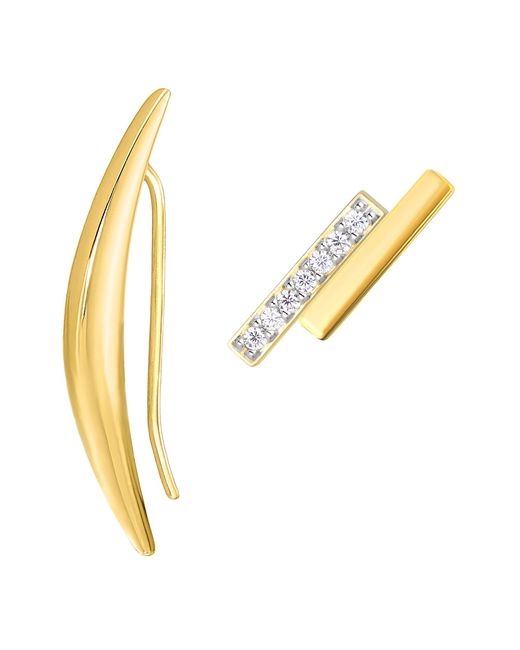 Amazon Essentials Metallic 18k Gold Plated Stud Earrings Set Of 2
