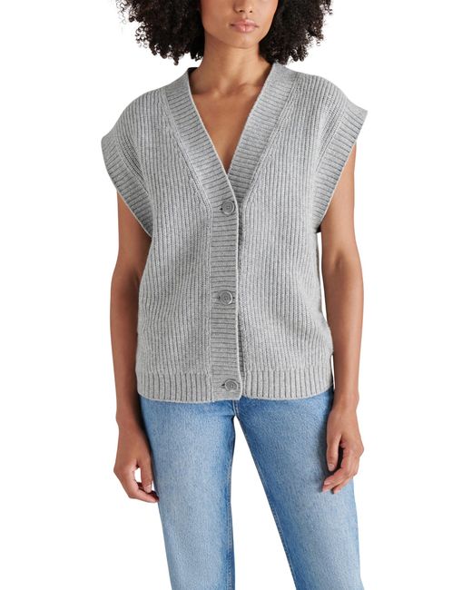 Steve Madden Gray Apparel Giorgia Sweater Vest