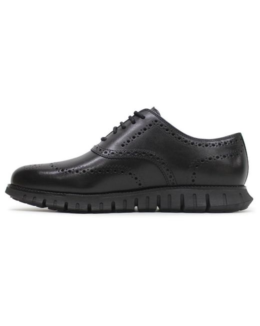 Cole Haan Black Zerogrand Remastered Wing Tip Oxford for men