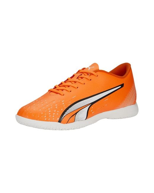 PUMA Orange S Ultra Play Indoor Trainer Soccer Shoes for men