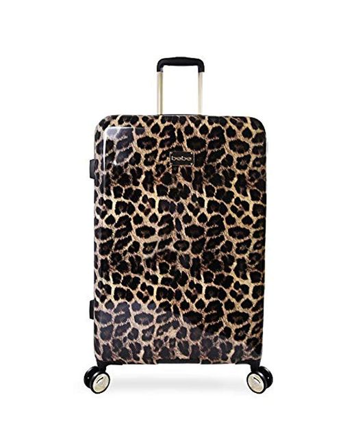 Bebe Luggage Adriana 29" Hardside Check In Spinner in Leopard (Black