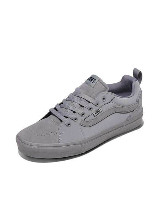 Vans Gray Filmore Shoe | Low-top Fashion Sneakers For Work for men