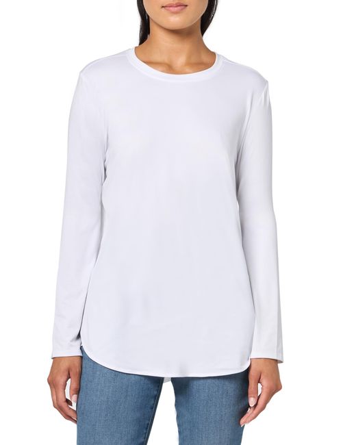 Skechers White Go Dri Swift Crew Long Sleeve Tunic Tee