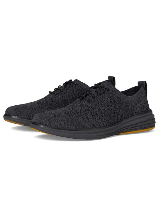 Cole Haan Black Grand Hurrion Stitchlite Wingtip Oxfords for men