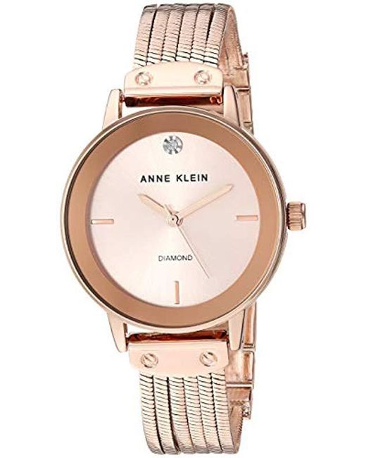 ak anne klein diamond watch