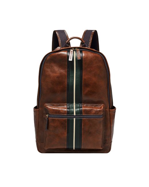 fossil leather backpack
