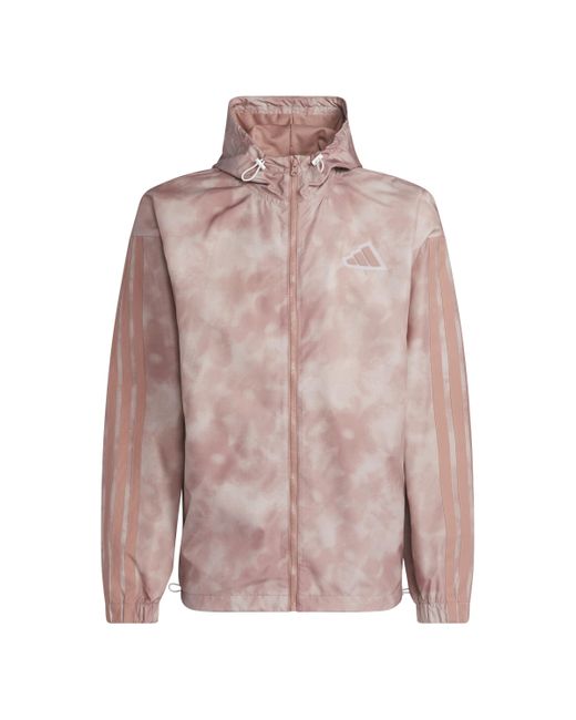 Adidas Multicolor Essentials All Over Printed Woven Jacket for men