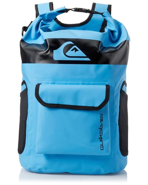 Quiksilver Blue Adult Sea Stash Mid Dry Water Surf Bag Daypack Backpacks