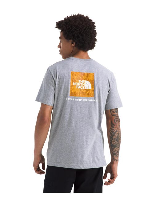The North Face White Evolution Regenerative Ink Box Nse Short-sleeve Tee | Regular Fit Cotton Shirt With Logo Graphic for men