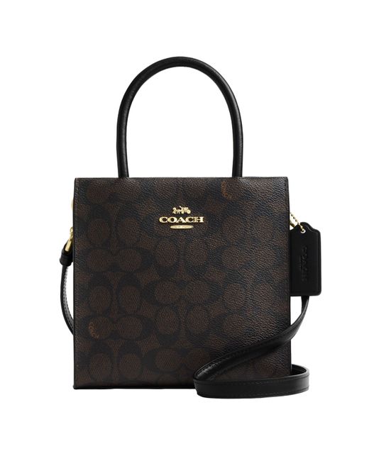 COACH Mini Calli Crossbody in Black | Lyst