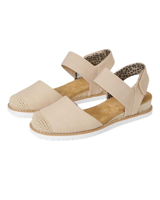 Desert Kiss-Sun Shining Zapatos Planos Tipo Bailarina para Mujer Skechers de color Metallic