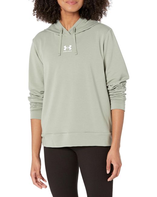 Under Armour Gray Rival Terry Hoodie Kapuzenpullover,