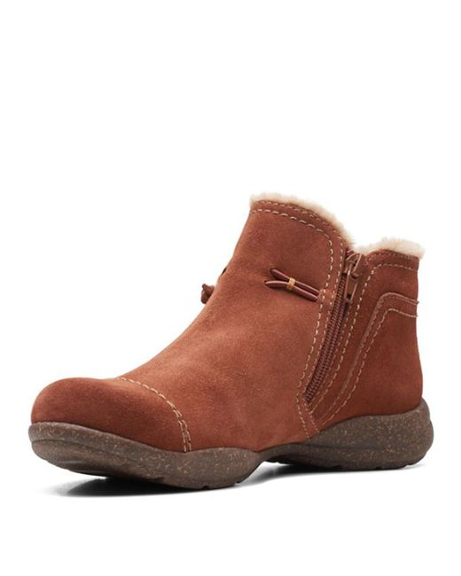 Clarks Brown Womens Roseville Aster Ankle Boot