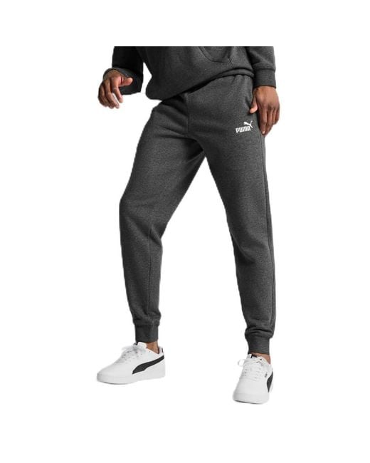 PUMA Black Essentials Fleece Sweatpants for men