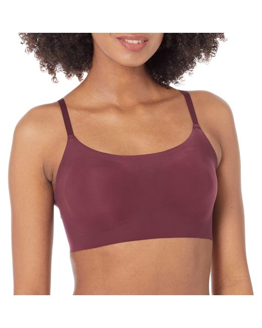 Maidenform Pure Comfort Bralette With Smoothing Fit in Purple | Lyst