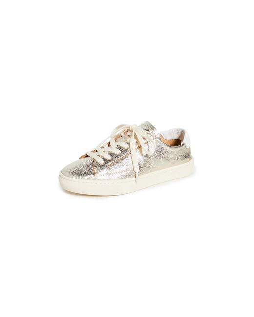 Soludos White Ibiza Classic Lace-up Sneakers Platinum