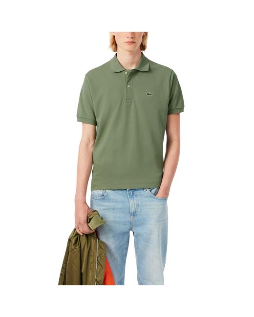 Lacoste Green Classic Fit L.12.12 Original Piqué Polo Shirt for men