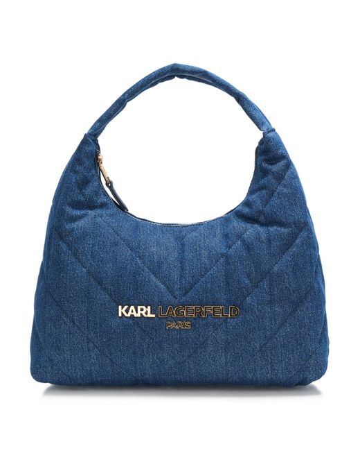 Karl Lagerfeld Blue Paris Voyage Hobo Bag