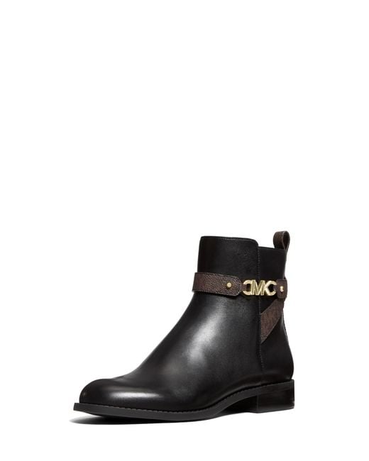 Michael Kors Black Farrah Flat Bootie