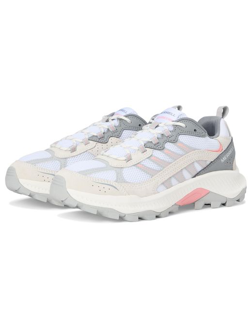 Merrell White Speed Strike 2 Trek Climbing Shoes/Soft Coral, Leather/Suede/Synthetic