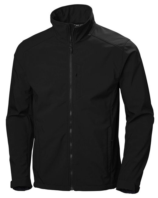 Helly Hansen Black Paramount Water Resistent Windproof Breathable Softshell Jacket for men
