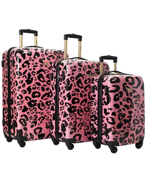 Kensie Print Pattern Hardside 3-piece Spinner Luggage Set in Pink | Lyst
