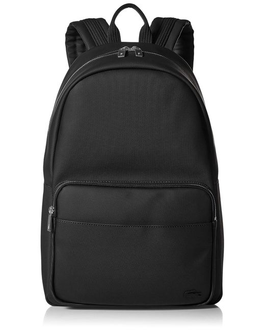 black zip backpack