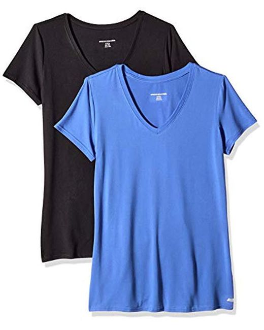 Lyst Amazon Essentials 2pack Tech Stretch Shortsleeve Vneck T