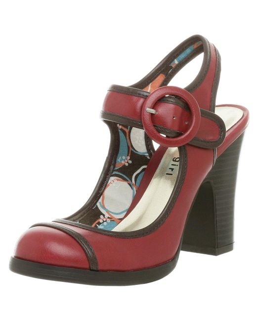 Madden Girl Mappel Mary Jane Ankle Strap,red/brown,6.5 M Lyst