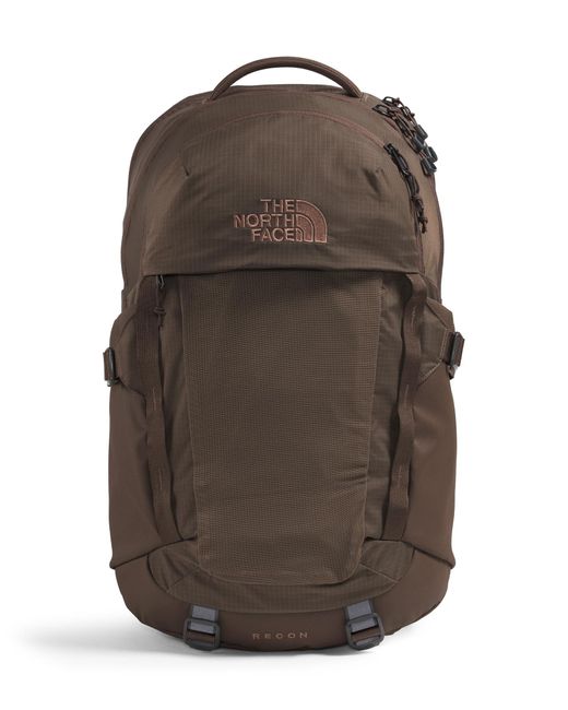 The North Face Brown Recon Everyday Laptop Backpack | Daypack With Water Repellent Finish