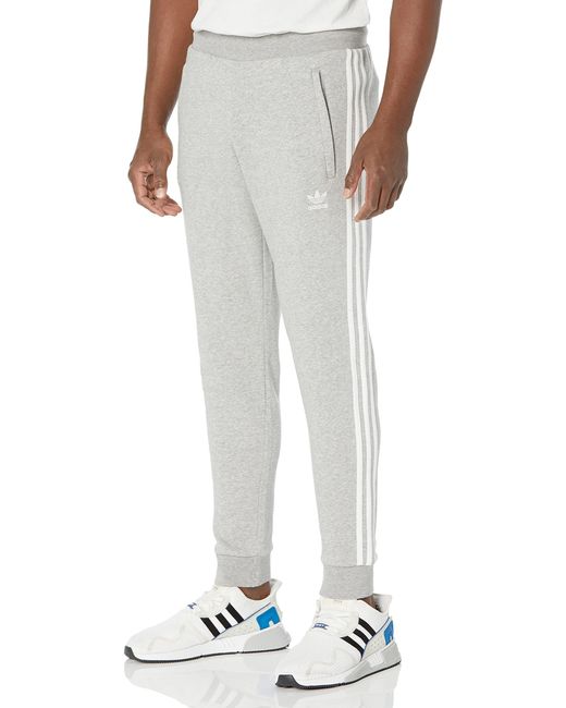 Adidas Originals White Adicolor Classics 3-stripes Pants for men