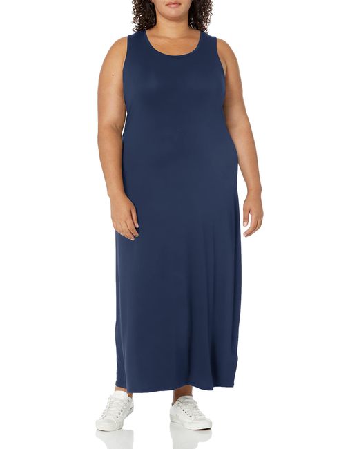 Amazon Essentials Blue Tank Waisted Maxi Dress