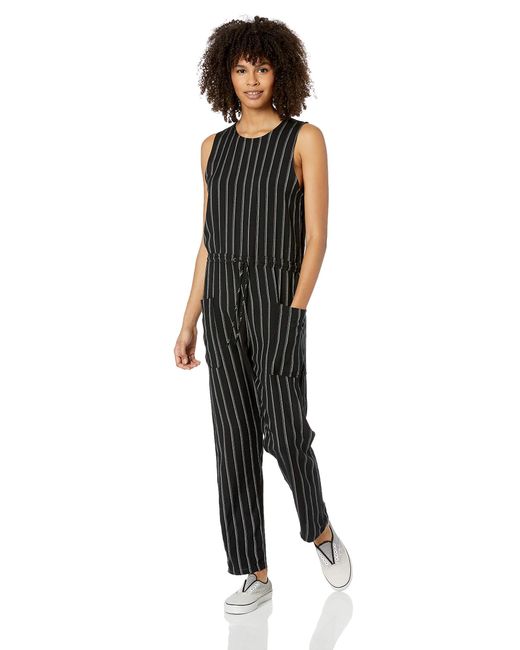 one piece striped jumpsuit