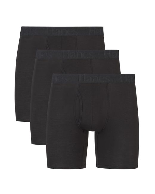 Hanes Ultimate Originals Boxer Briefs & Trunks in Black for Men Lyst