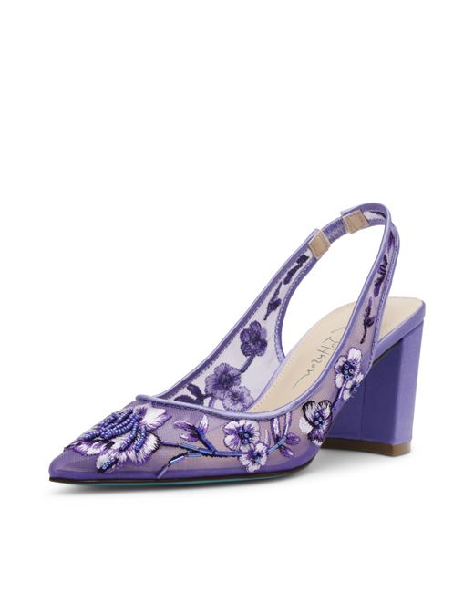 Betsey Johnson Purple Page Pump