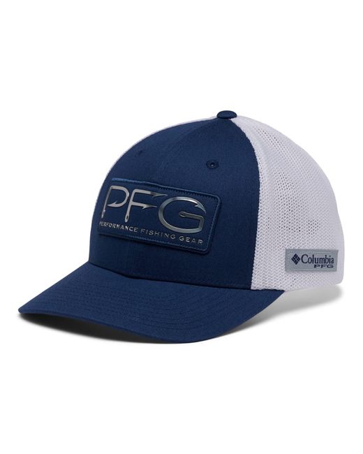 Columbia Blue 's Pfg Hooks Mesh Ball Cap-high Crown